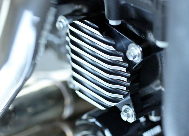 KIJIMA キジマ オイルラインカバー アルミビレット ブラック コントラスト カワサキ Z900RS/CAFÉ-02