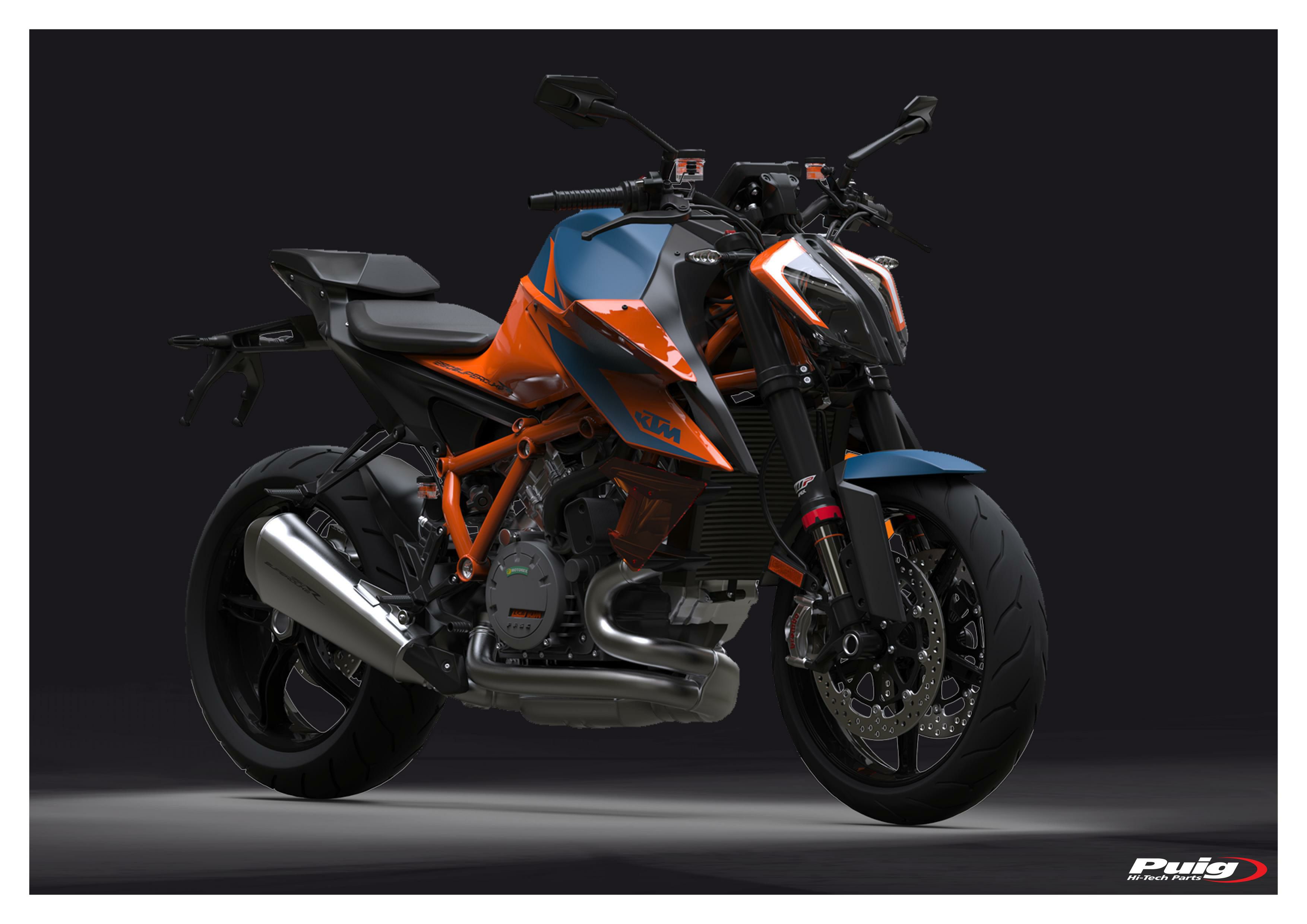 プーチ(Puig) Downforce スポイラー KTM 1290 SUPER DUKE R 20- オレンジ-11