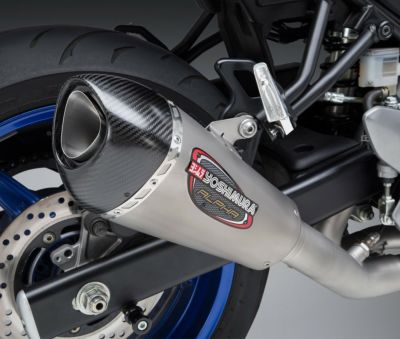 割引卸売SV650用 USヨシムラ Alpha スリップオンマフラー パーツ