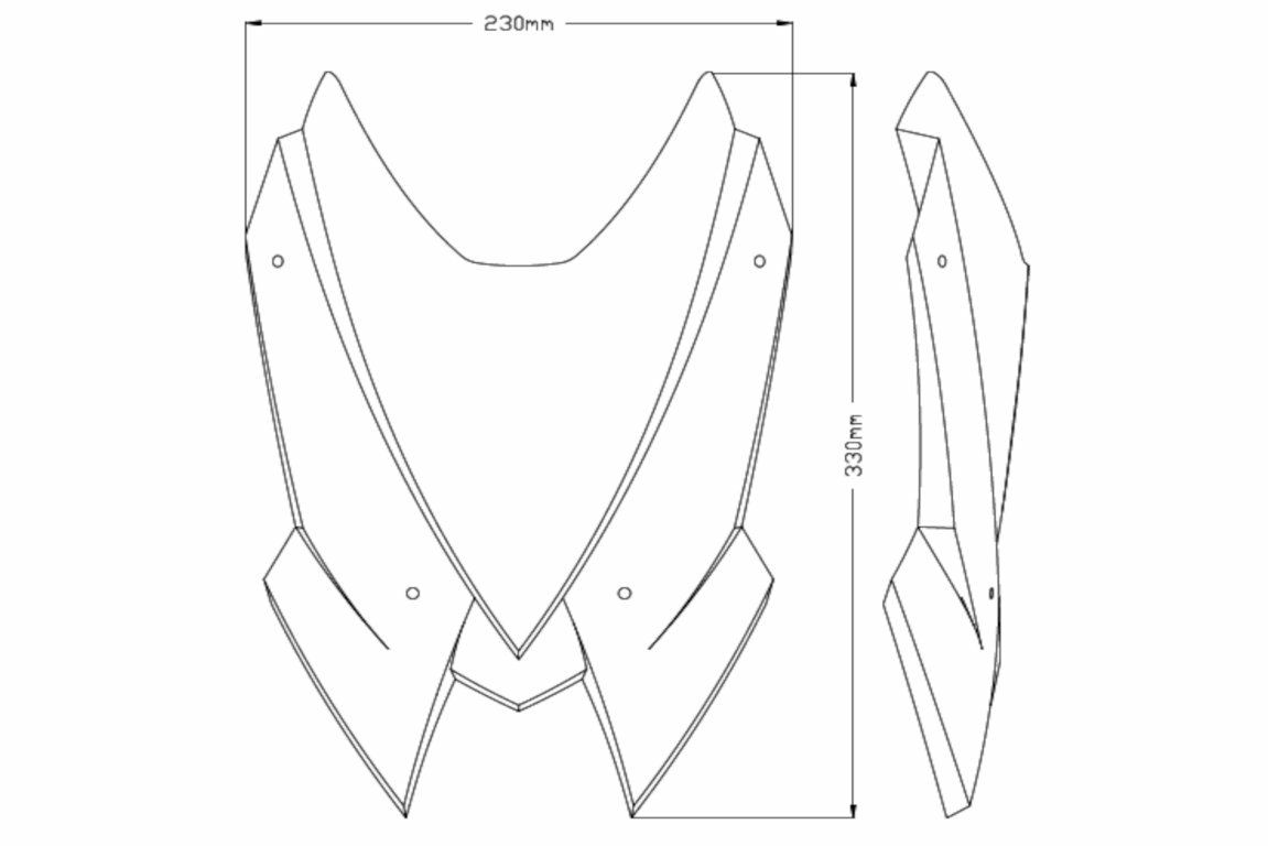 Puig(プーチ) New Generation Sport・ウィンドシールド/スクリーン・Z H2・20-・クリア-11