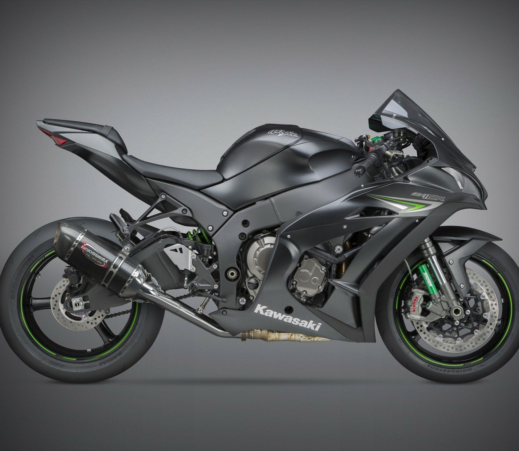 ヨシムラUSA アルファ レース  ステンレス 3/4  マフラー カワサキ ZX-10R/RR-02