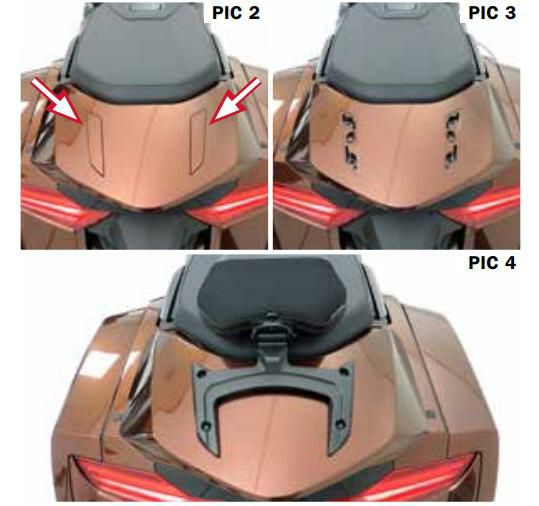 クリアキン Omni パッセンジャー バックレスト 後部座席 ホンダ ゴールドウイング-04