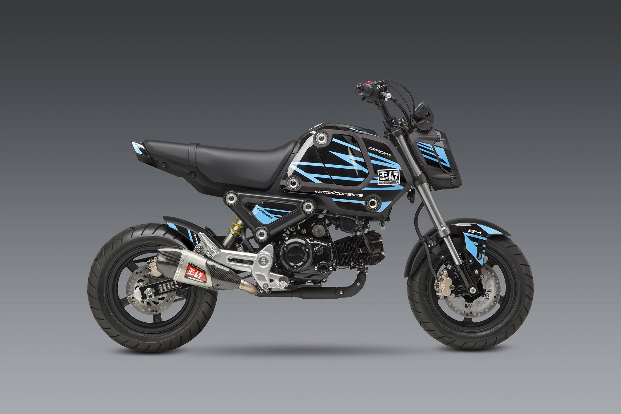 ヨシムラUSA グラフィックキット エッジ ブルー デカール ホンダ Grom グロム-02