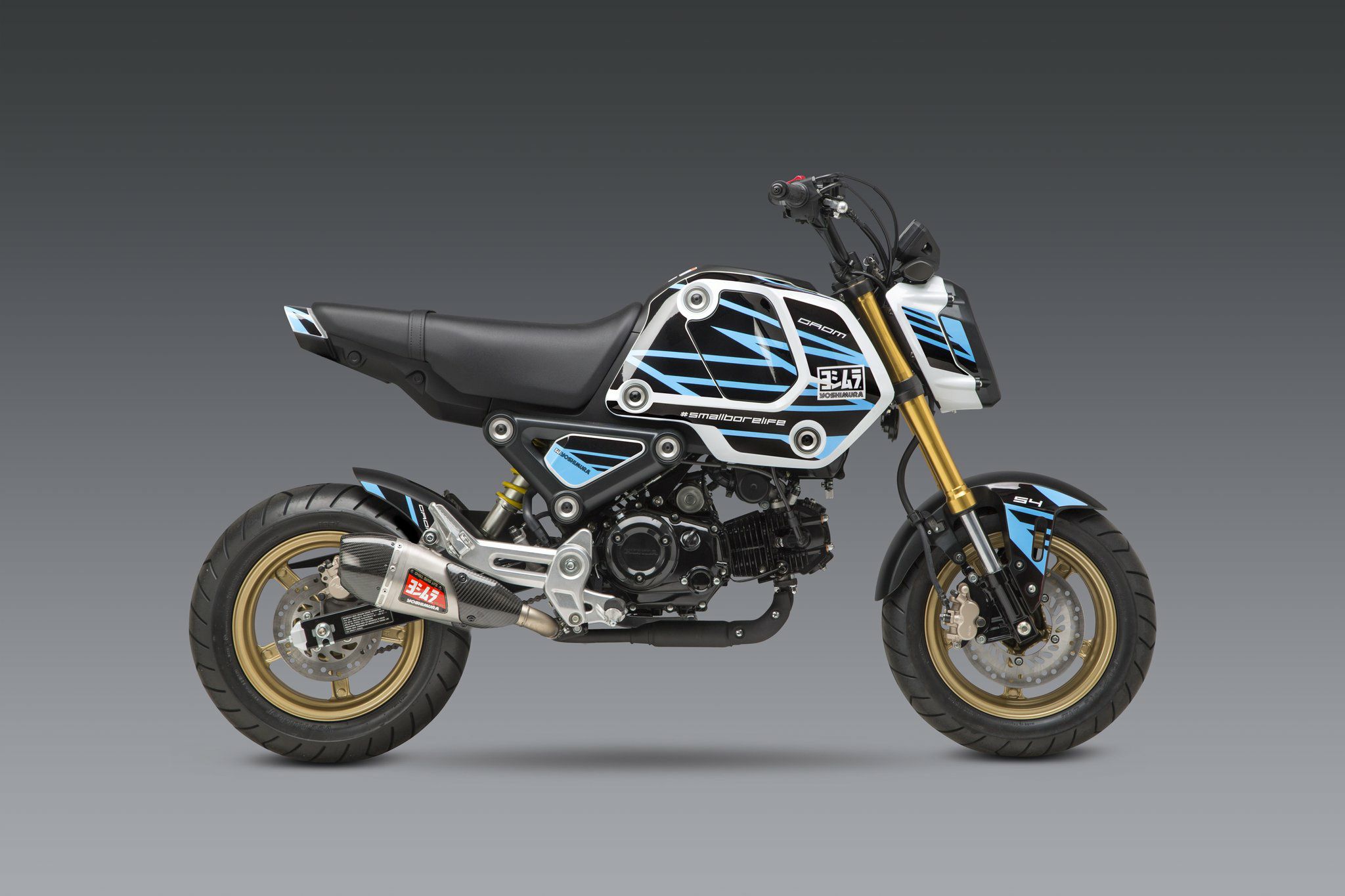 ヨシムラUSA グラフィックキット エッジ ブルー デカール ホンダ Grom  