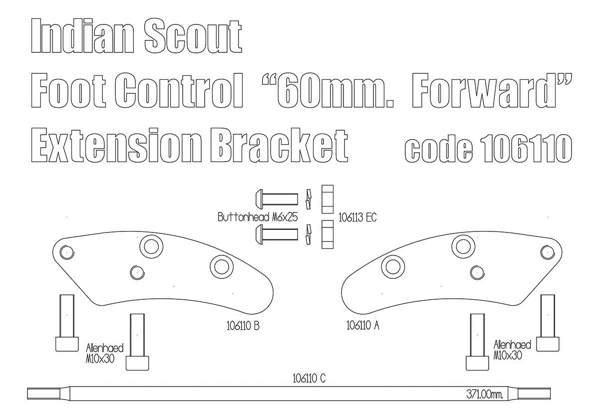 Free Spirits フォワードコントロール アダプター インディアン Scout-06