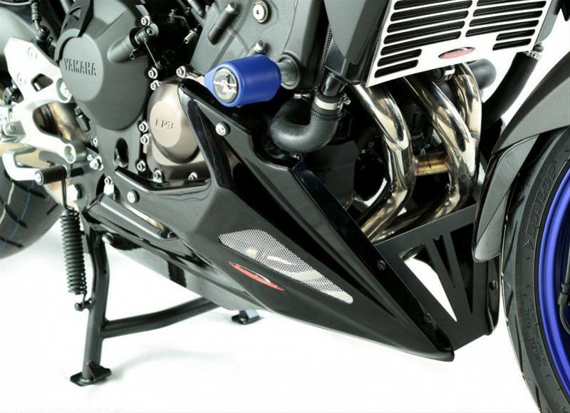 POWERBRONZE アンダーカウル ブラック/シルバー ヤマハ MT-09,FZ-09 