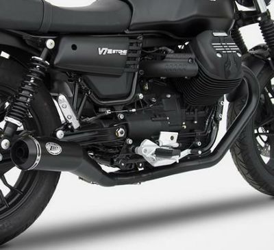 ZARD CONICAL フルエキゾースト マフラー MOTO GUZZI(モトグッチ) V7 III ブラック | バイクカスタムパーツ専門店  モトパーツ(MOTO PARTS)