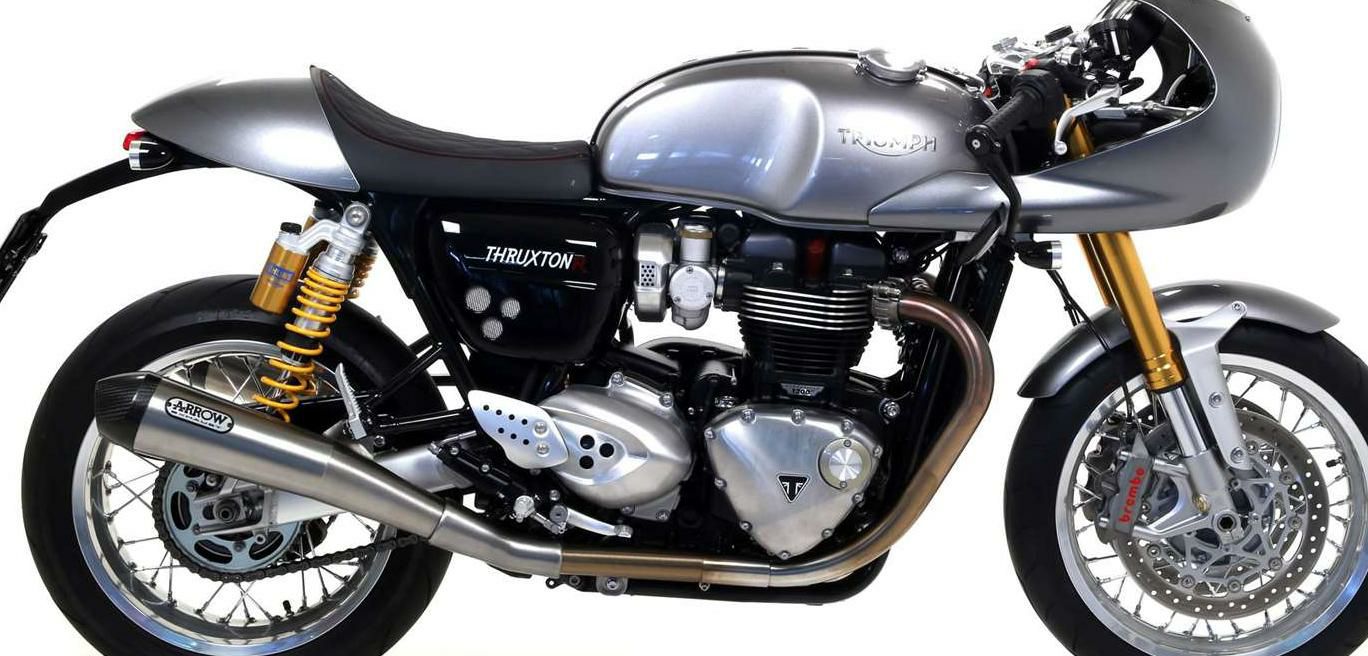 ARROW (アロー) スリップオン マフラー トライアンフ スピードツイン スラクストン 2016- EC/ECE規格 カーボンエンドキャップ-02