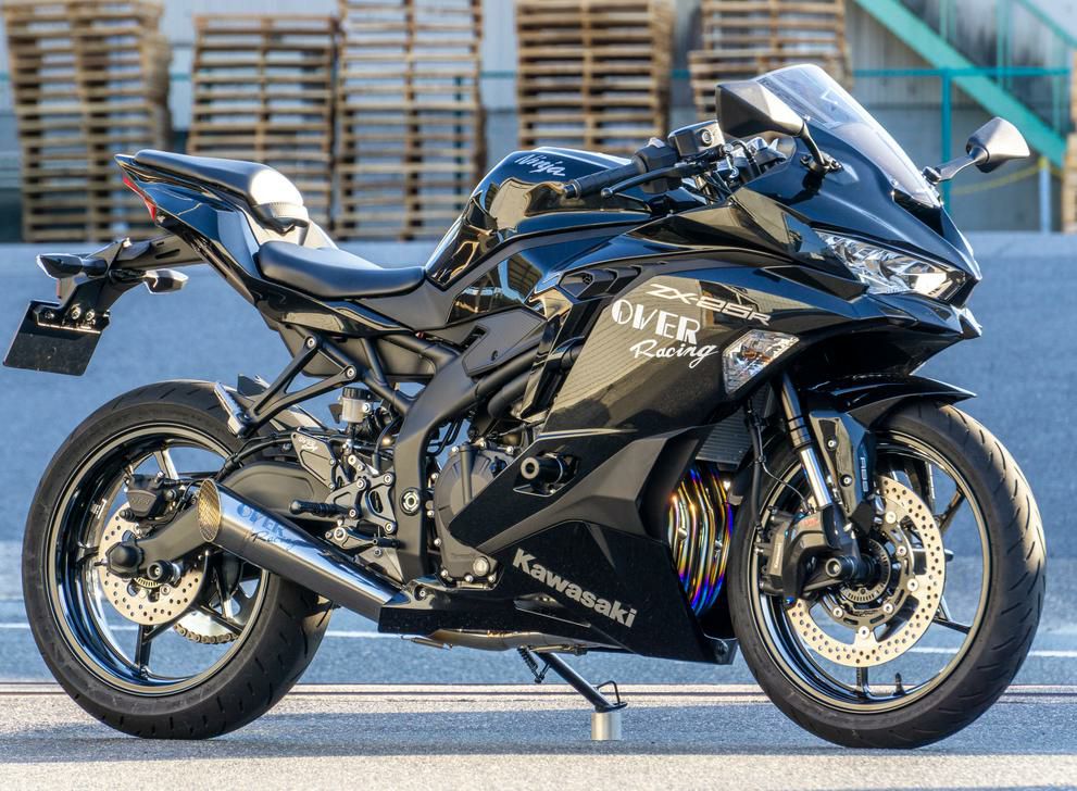 Over Racing オーヴァーレーシング フルチタン フルエキ メガホンマフラー ZX-25R/SE-03