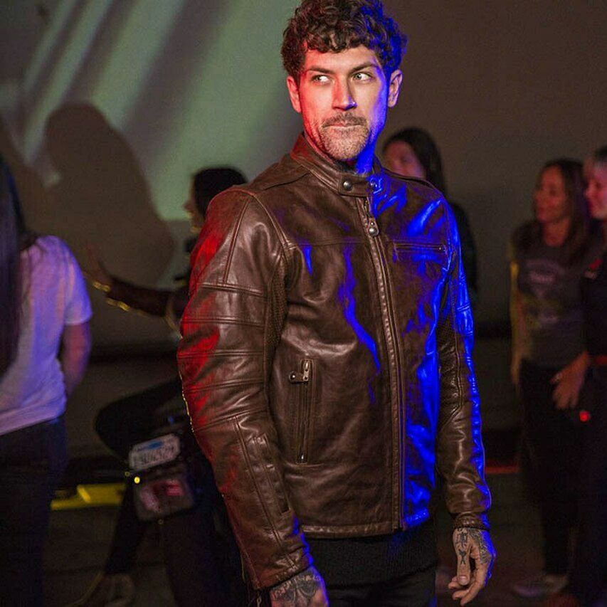 Roland Sands Design RONIN メンズ・レザージャケット タバコブラウン-04