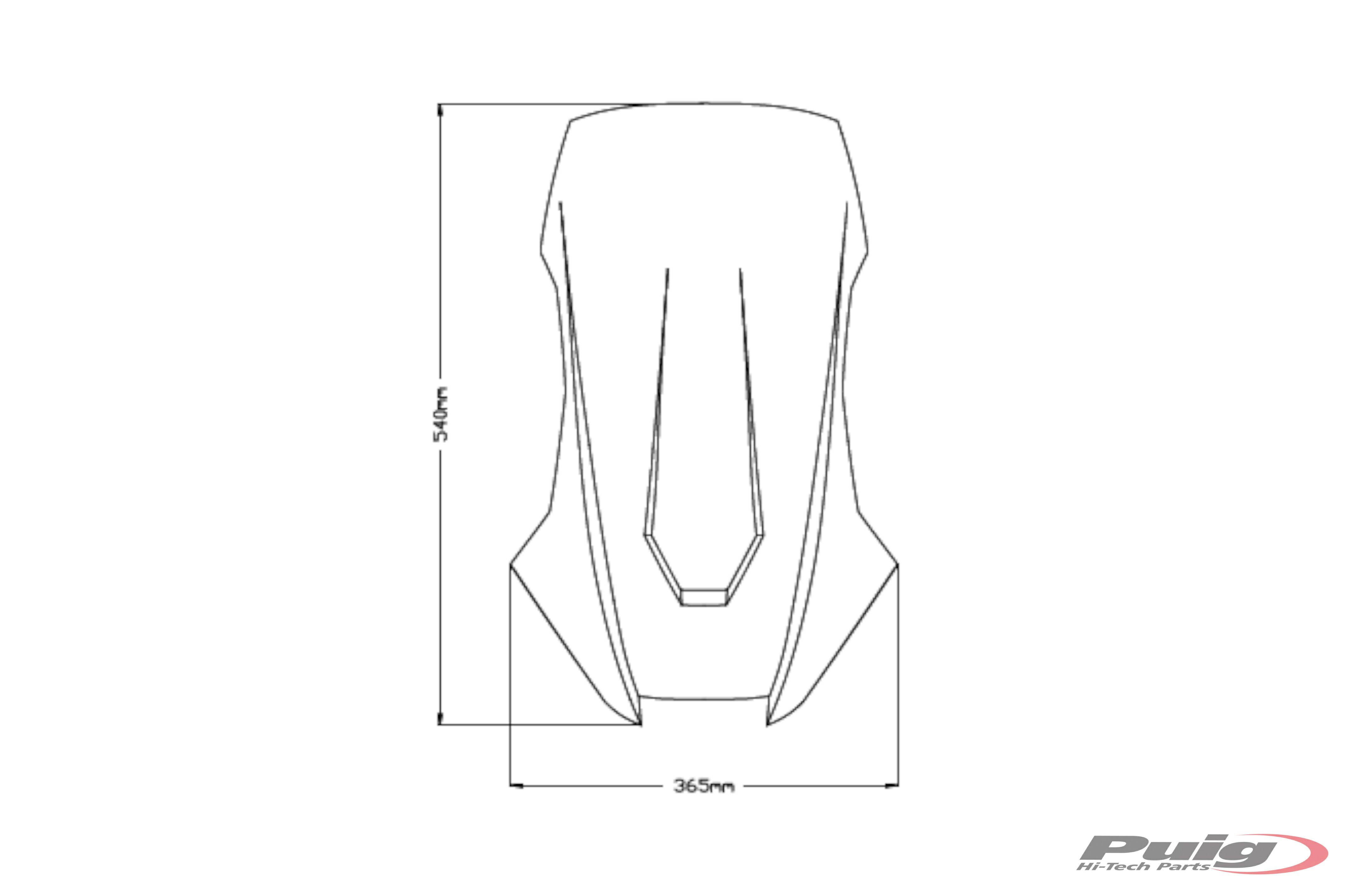 Puig(プーチ)  スポーツ ウィンドシールド スクリーン X-ADV 21- スモーク-07