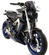 POWERBRONZE アンダーカウル チンスポイラー ブラック/シルバーメッシュ ヤマハ MT-09,FZ-09,XSR900-02