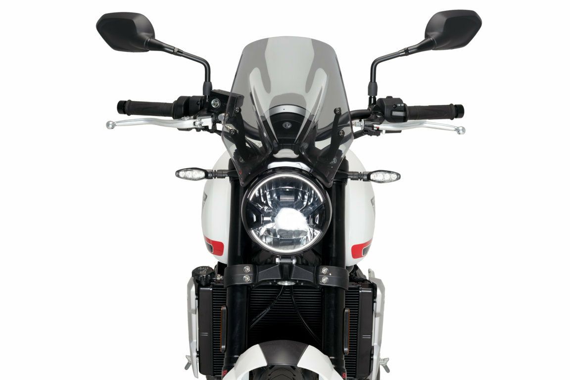 プーチ(Puig) New Generation Sport スクリーン/ウインドシールド トライアンフ TRIDENT660(トライデント660) 2021- ブラック-08