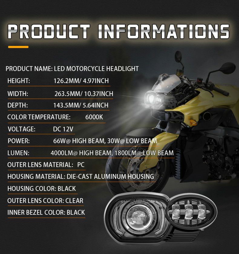 (WMW) LED ヘッドライト コンバージョンキット BMW K1200R/K1300R-03