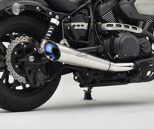 Over Racing オーヴァーレーシング チタンメガホンマフラー スリップ 
