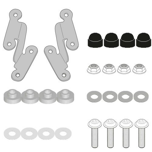 ジビ(GIVI) ウインドシールド/スクリーン 専用ステー MT-07 2021--01