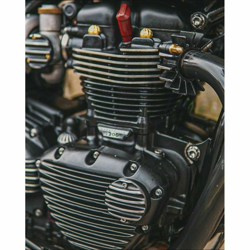 Motone(モートーン) ブラス エキゾースト クランプナット トライアンフ 水冷ツイン用-02