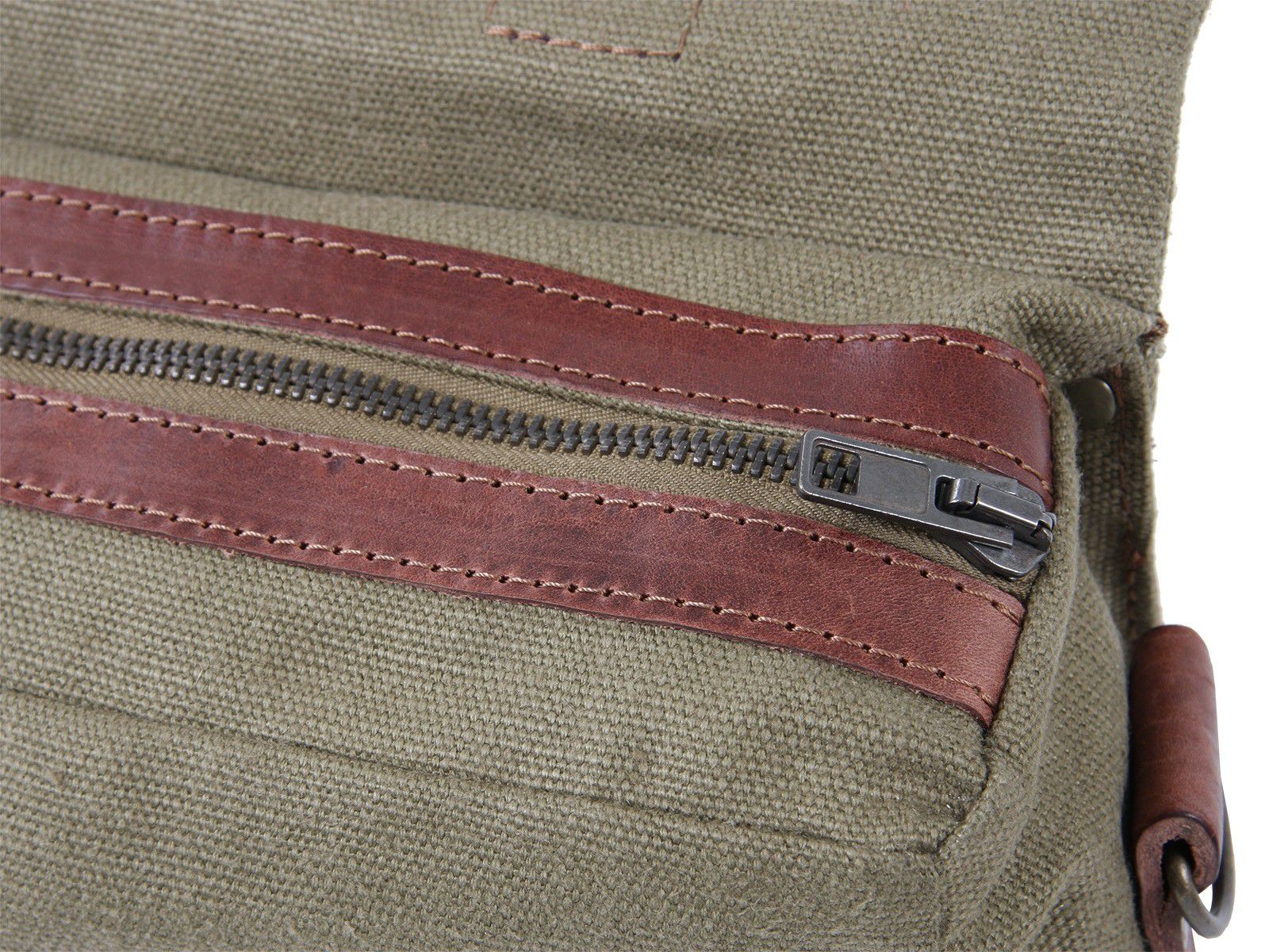 ヘプコ＆ベッカー(HEPCO＆BECKER) C-BOW Legacy courier bag サイドバッグ Lサイズ カーキ-02