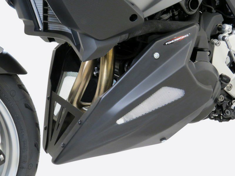 POWERBRONZE アンダーカウル マットブラック/シルバーメッシュ BMW F900R/XR-01