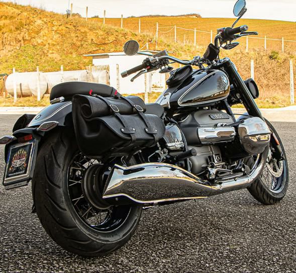 エンズクォイオ(Endscuoio) Roll Dresden レザー サイドバッグ 右側 BMW R18-02