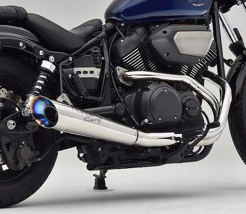 Over Racing オーヴァーレーシング チタンメガホンマフラー スリップ 