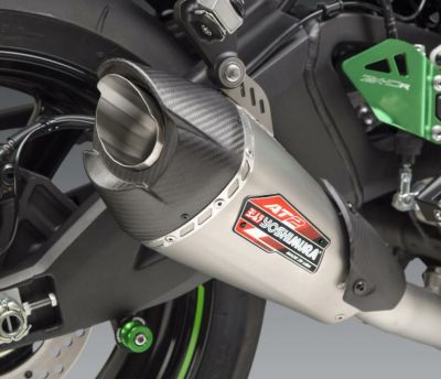 ヨシムラUSA AT2 レース ステンレス 3/4 エキゾースト マフラー カワサキ ZX-10R/RR