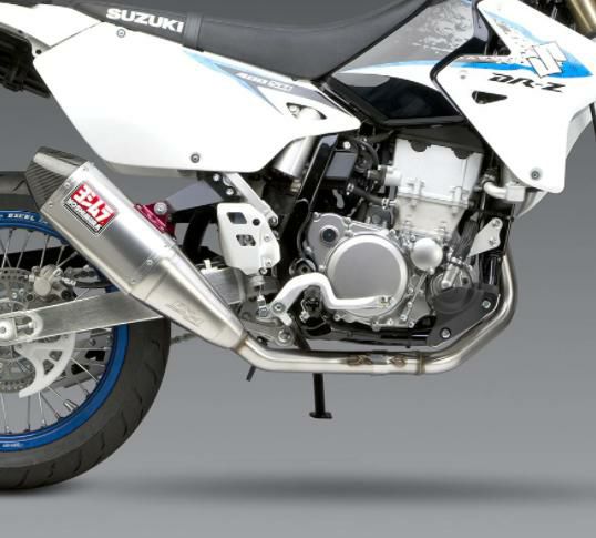 dr-z400 USヨシムラ 2本出しマフラー用 純正スタンド要補修 手早く