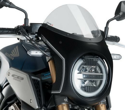 プーチ Puig レトロ セミフェアリング スクリーン Cb650r Cb1000r 18 クリア カーボンルック バイクカスタムパーツ専門店 モトパーツ Moto Parts