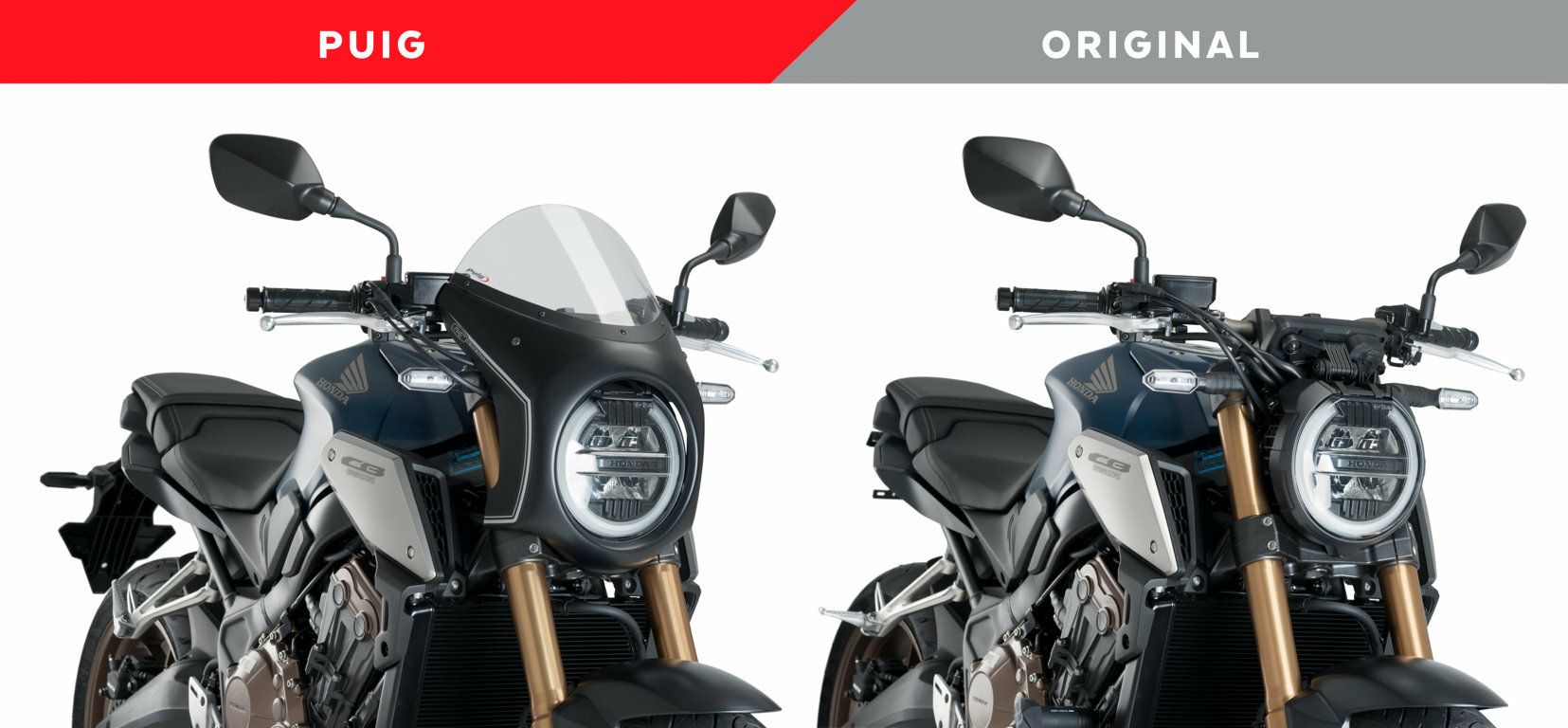 プーチ(Puig) レトロ フロントカウル フェアリング スクリーン CB650R 