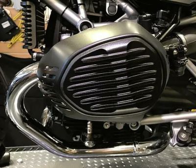 BMW RnineT 14-20 シリンダーヘッドカバー エンジンガード 左右セット TYPE-B ブラック Dkdesign