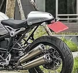 BMW RnineT 14- シングルシートカバー/ハンプカバー シルバーアルミニウム Dkdesign