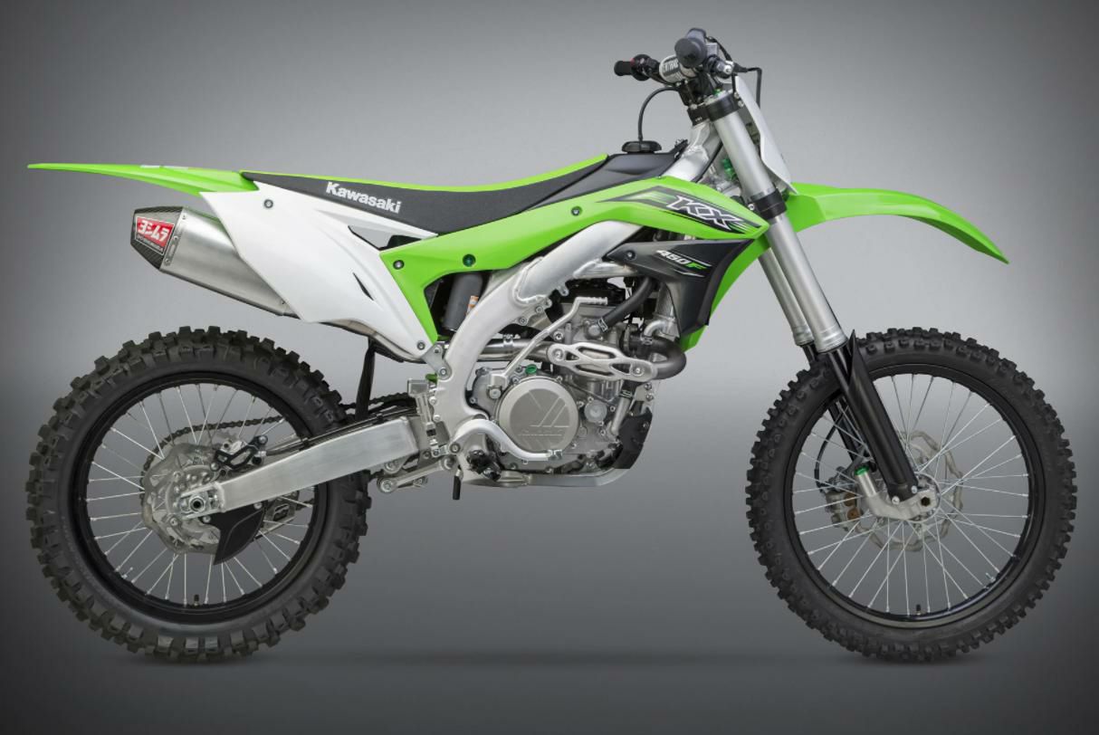 ヨシムラUSA RS-4 アルミ/ステンレス スリップオン マフラー カワサキ KX450F-02