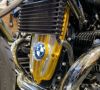 BMW R-nineT 14- ブレストプレート/エンジンカバー LEDライト付き ゴールド DKdesign-01