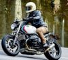 BMW R-nineT 14- スキッドプレート アンダーガード ブラック Dkdesign-06