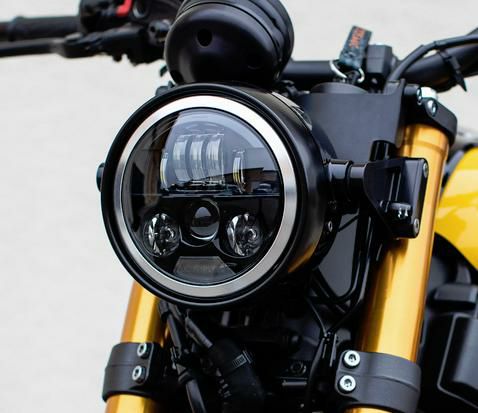 XJR1300 BOLT XVS XV1700 XV1900等 YAMAHA 6インチヘッドライト装着車 LEDヘッドライトコンバージョンKIT ロウアルミニウム MOTODEMIC-01