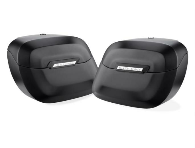 バルカン 900 クラシック マットブラック ラージ サドルバッグ ラメラ