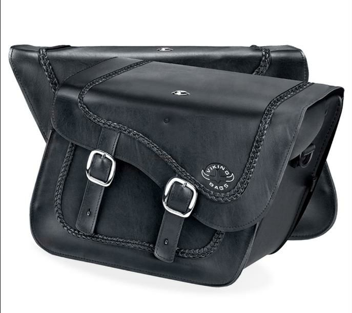 XV1900A ミッドナイトスター/ロードライナー サドルバッグ チャージャー ブレイデッド ヤマハ Viking Bags-03