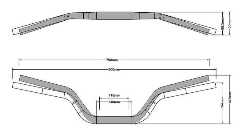 BMW RnineT R12/R12nineT ハンドルバーコンフォート 14- ブラック DKdesign | バイクカスタムパーツ専門店  モトパーツ(MOTO PARTS)