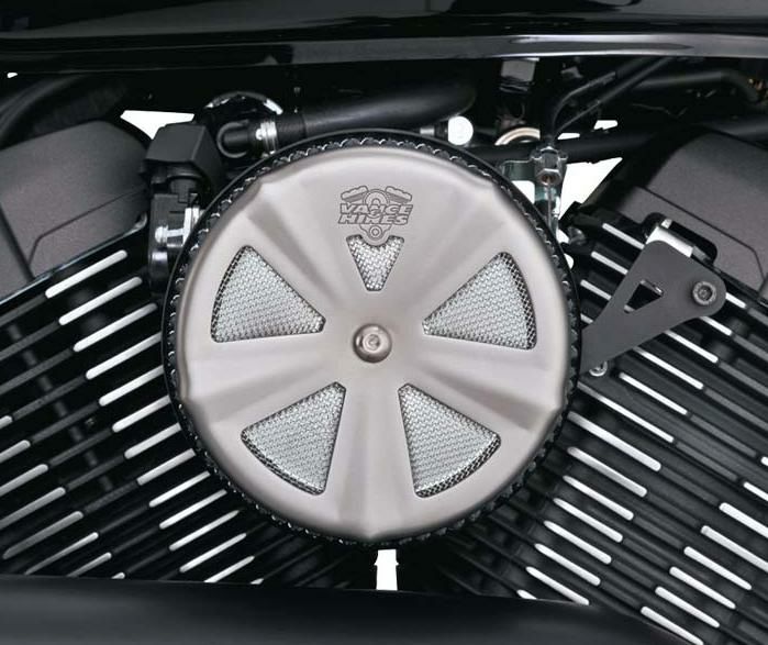 バンス&ハインズ エアクリーナーカバー VO2 SKULLCAP CROWN クローム-02