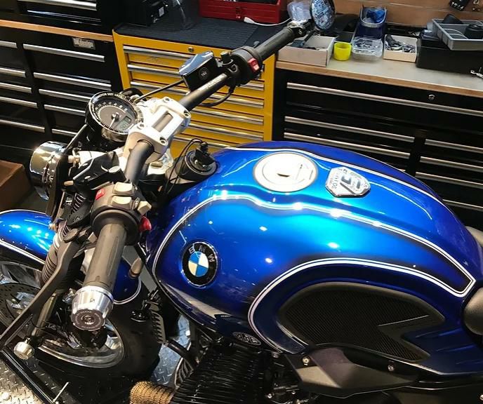 BMW RnineT ハンドルバーフラット 14- シルバー DKdesign