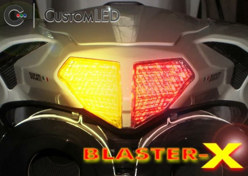 Ducati 1198 1098 848 テールランプ&ウインカー ストロボ機能 Blaster-X インテグレーテッド CUSTOM LED