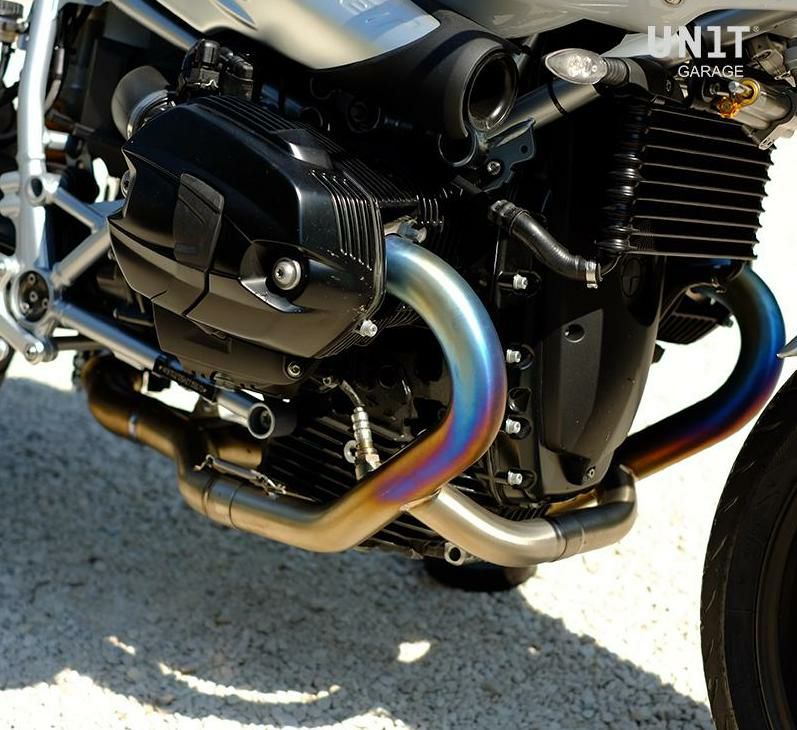 BMW RnineT Scrambler スリップオンマフラー ダブルハイパイプ 
