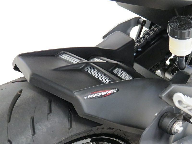 ニンジャ400, Z400 マットブラック リアフェンダー チェーンカバー HUGGER カワサキ POWERBRONZE-01