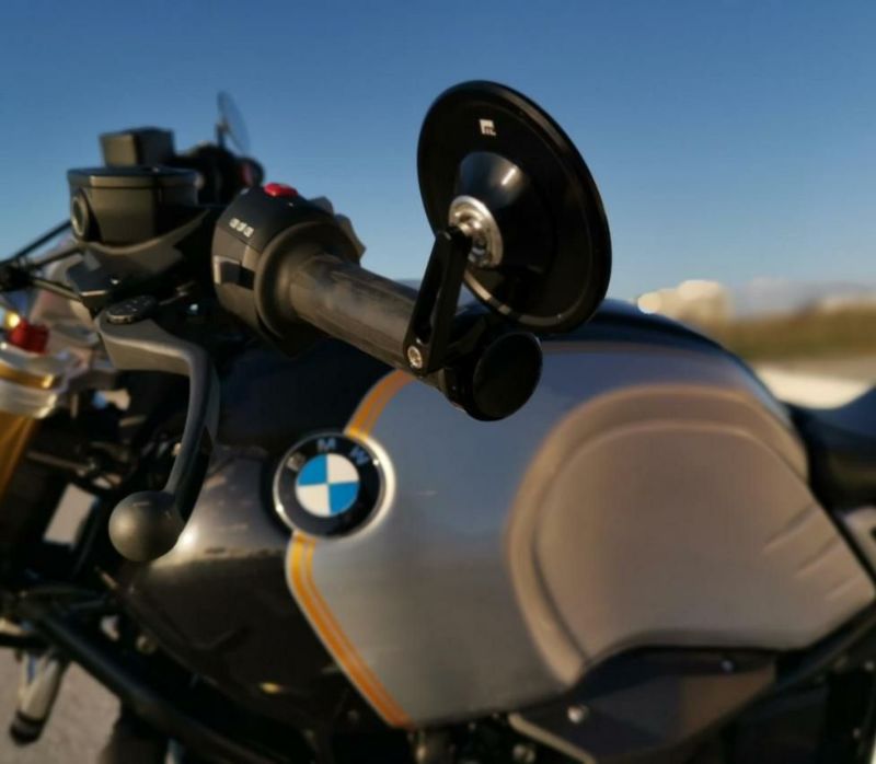 BMW RnineT スクランブラー ユニットガレージ バーエンドミラー 