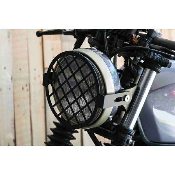 C-RACER 汎用ヘッドライトカバーグリルNO1 7～8インチヘッドライト用 サイドマウント バイクカスタムパーツ専門店 モトパーツ(MOTO  PARTS)