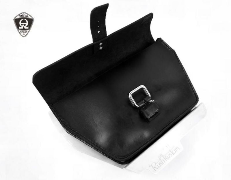 ラッシュカスタム 水冷 ボンネビル バッグ付サイドカバー シルバー