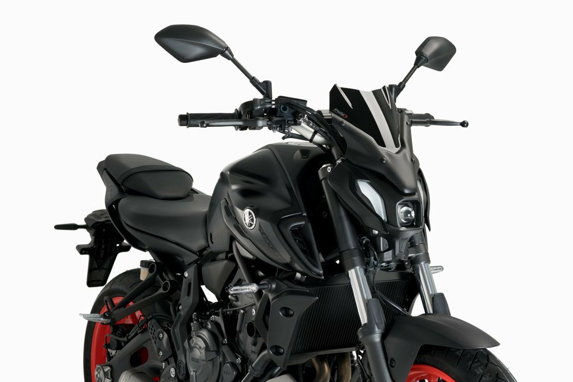 MT-07 2021- スクリーン ウインドシールド スポーツ ブラック プーチ 