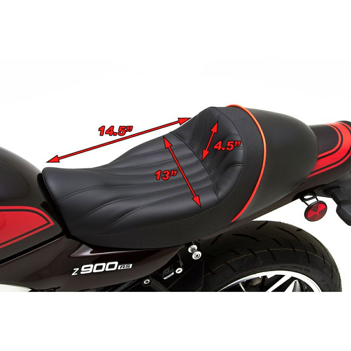 Z900RS 茗荷シート 飛び降りよ Z2パターン 艶なし 黒