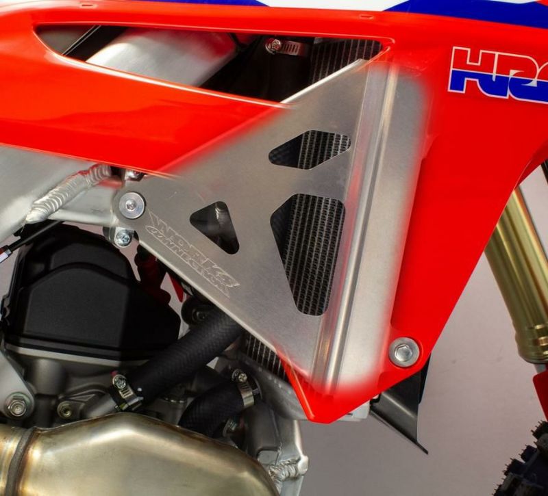 CRF250R CRF450R ラジエーター ブレース シルバー ワークスコネクション-