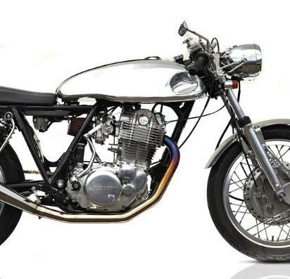 SR400/500 キャブ アルミ フューエルタンク ポリッシュ Mugello オメガ 